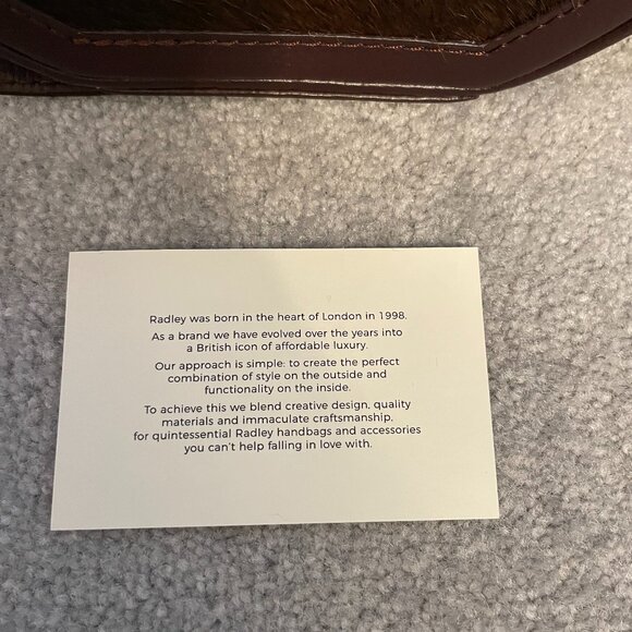 Radley London Witley Circle Calf Hair Crossbody Purse - Picture 12 of 13